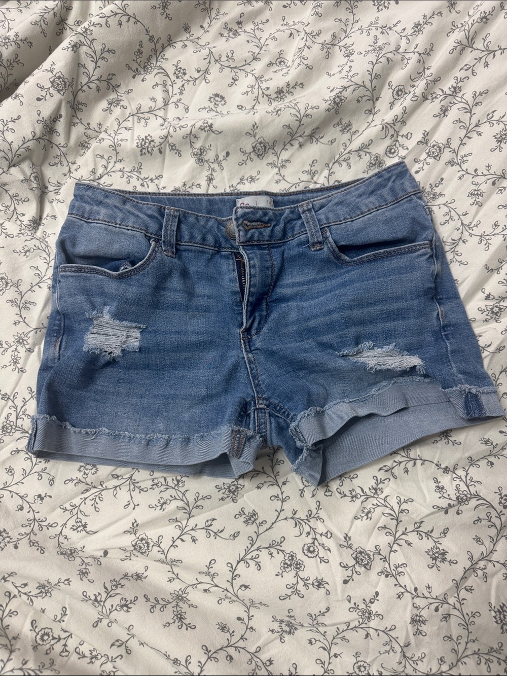 Denim shorts